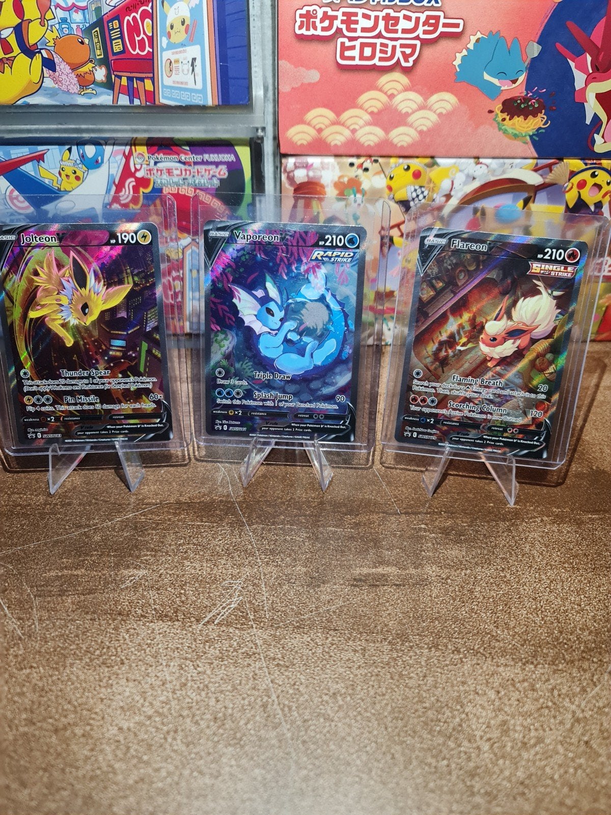 Pokémon Eeveelutions– Jolteon V, Vaporeon V, Flareon V, Ophalen of Verzenden, Zo goed als nieuw, Meerdere kaarten