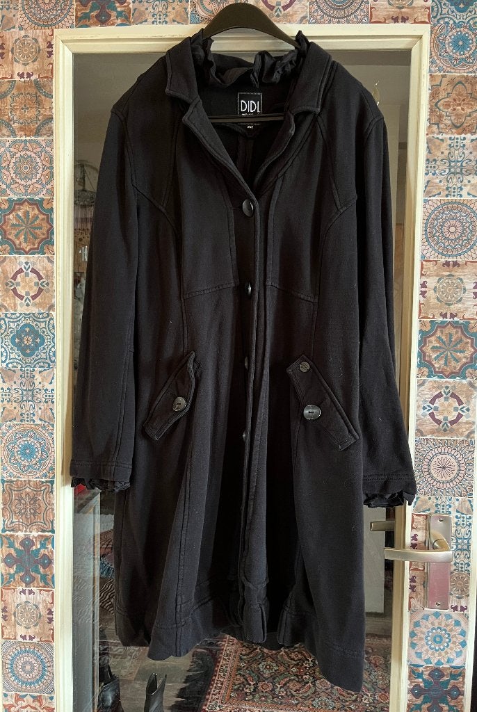 Lange katoenen zomerjas van Didi maat 44 nu voor 49,99€, Zwart, Maat 42/44 (L), Didi, Ophalen of Verzenden