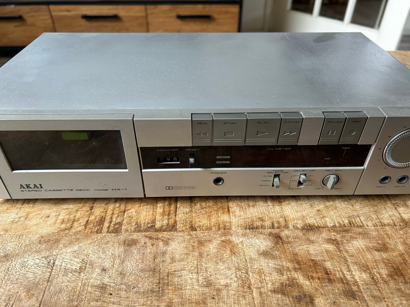 Akai HX-1 Stereo Cassette Deck - Vintage Audioplezier, Ophalen, Enkel, Akai, Tape counter