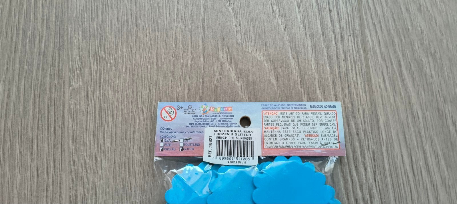 Frozen foam plakkers - Elsa glitter decoratie, Film en tv, Zelfklevend, Nieuw, Meerkleurig