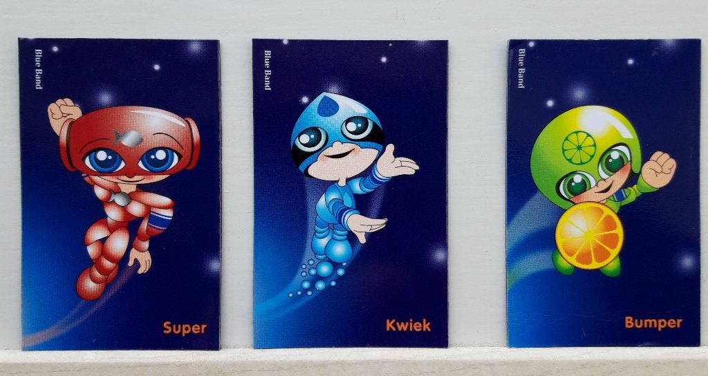 7 Koelkastmagneten: Spongebob, Nemo, Incredibles, Super Kwie, Diverse (Kinder, Blue Band), Overige supermarkten, Onbekend, Ophalen of Verzenden