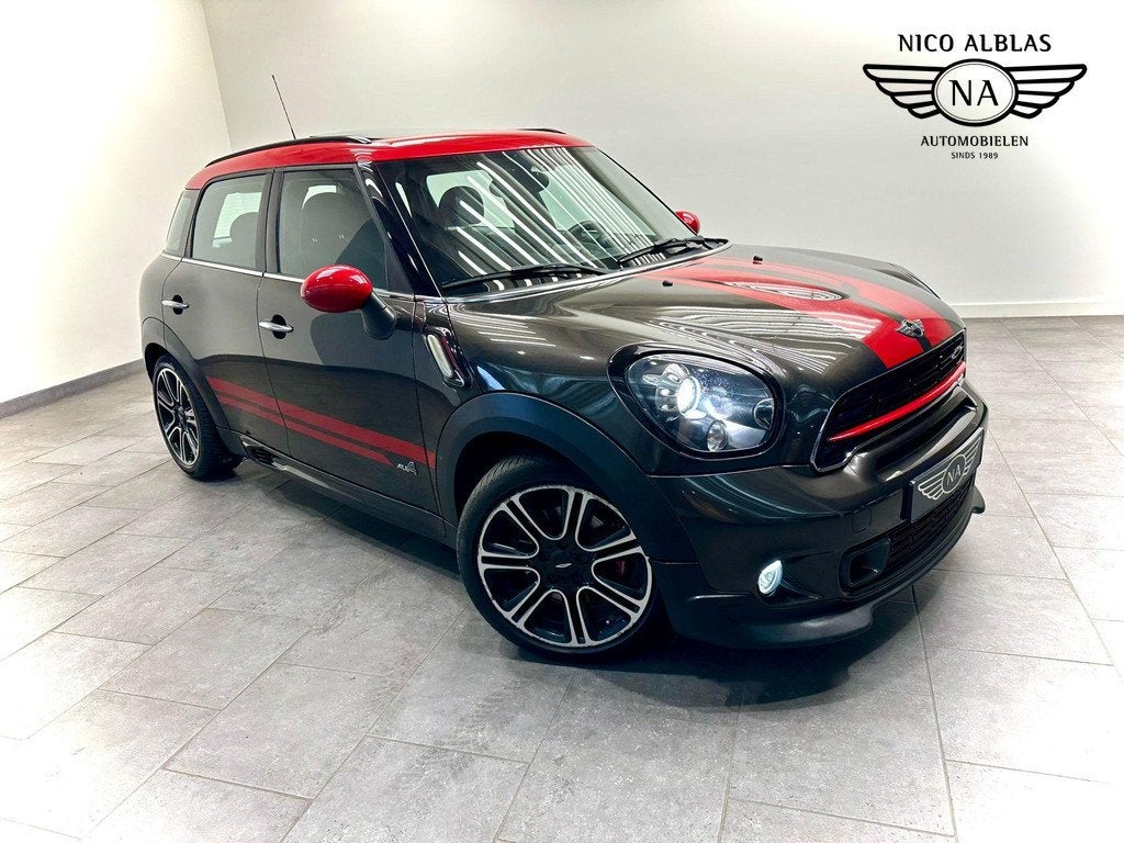Mini Mini Countryman 1.6 John Cooper Works ALL4 Chili, Gebruikt, Leder en Stof, 218 pk, Vierwielaandrijving