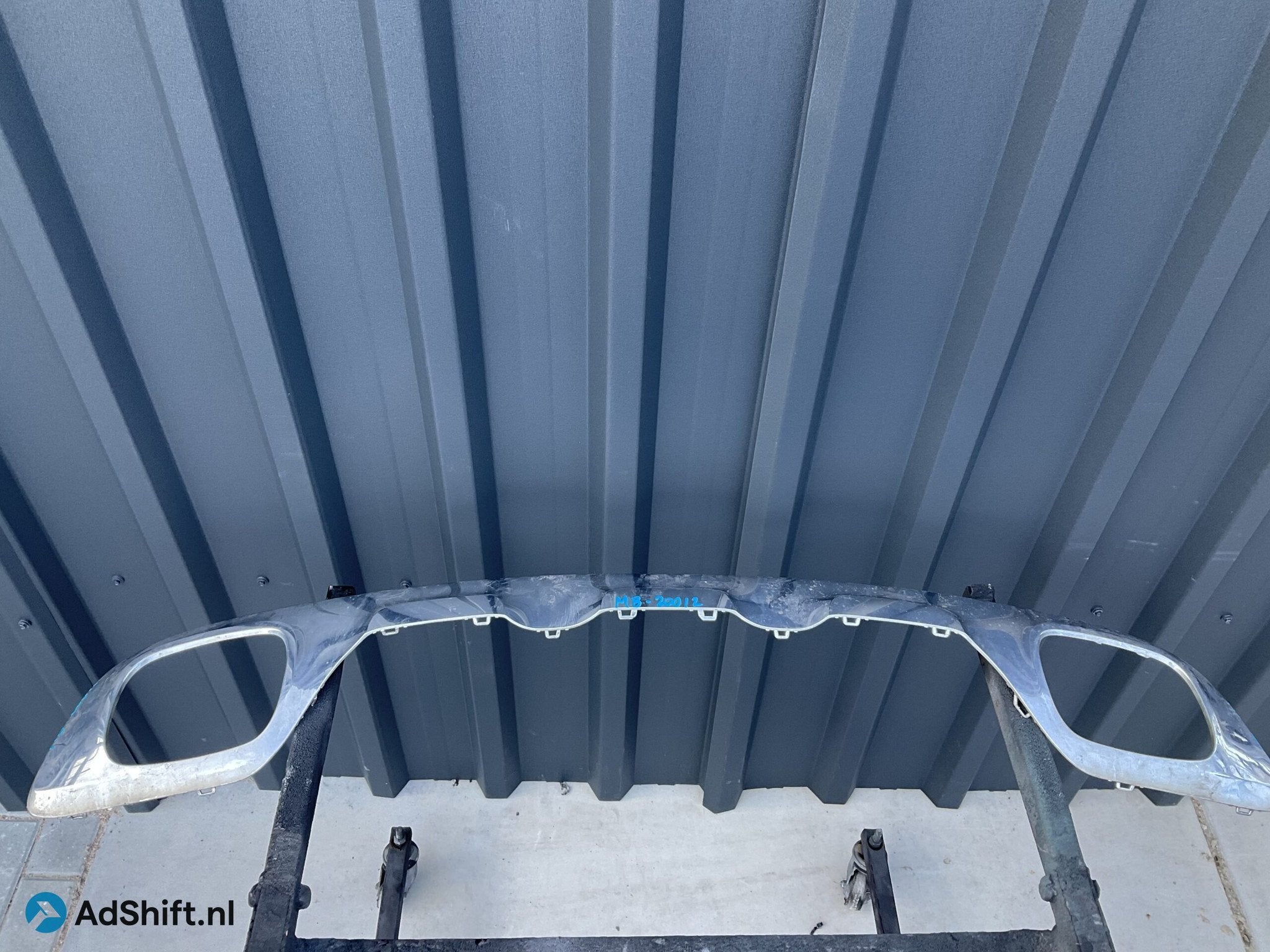 Achterbumper lip Mercedes GLA W156 A1568855001 Diffuser Chro