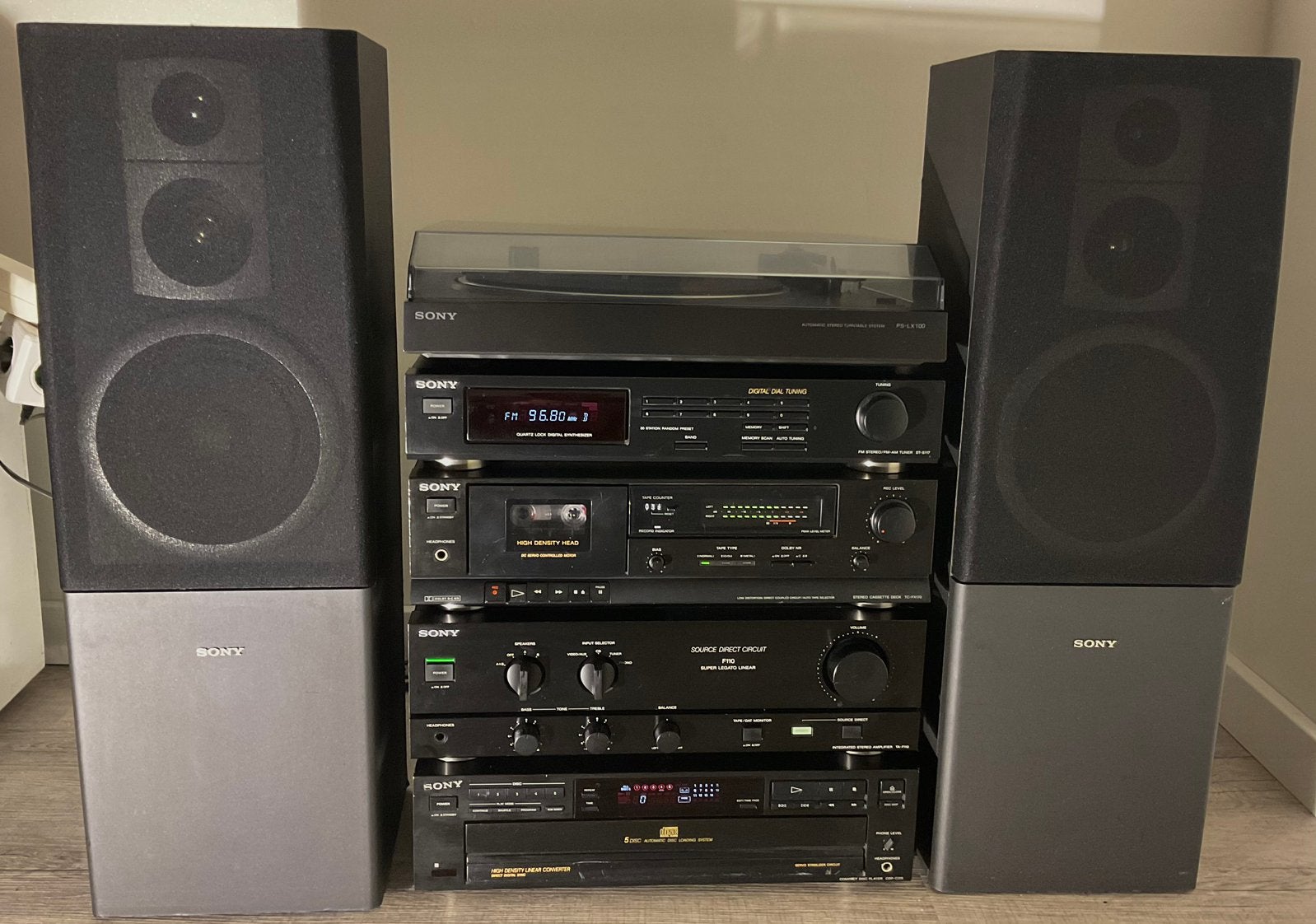 Sony stereotoren - back to the 90’s!, Cassettedeck, Zo goed als nieuw, Sony, Losse componenten