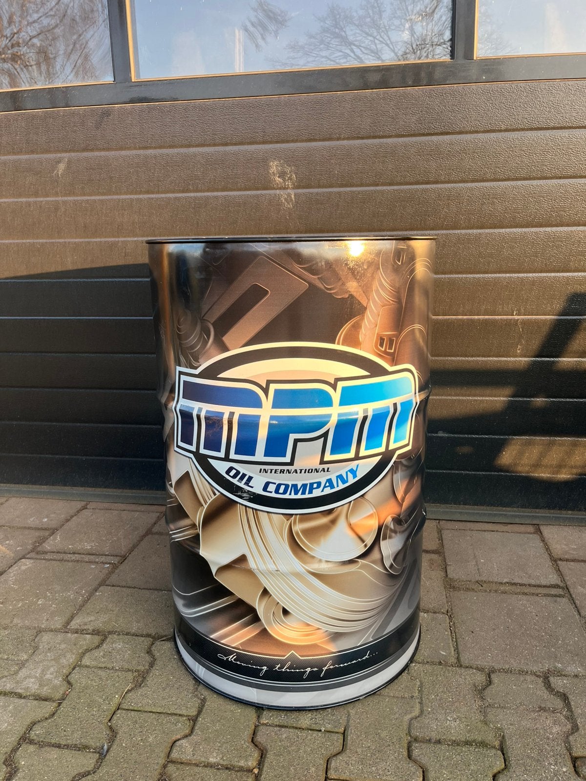 Olidrum drum vat stookton hangtafel vuurton stookton ton, Ophalen, Gebruikt, Vuurton