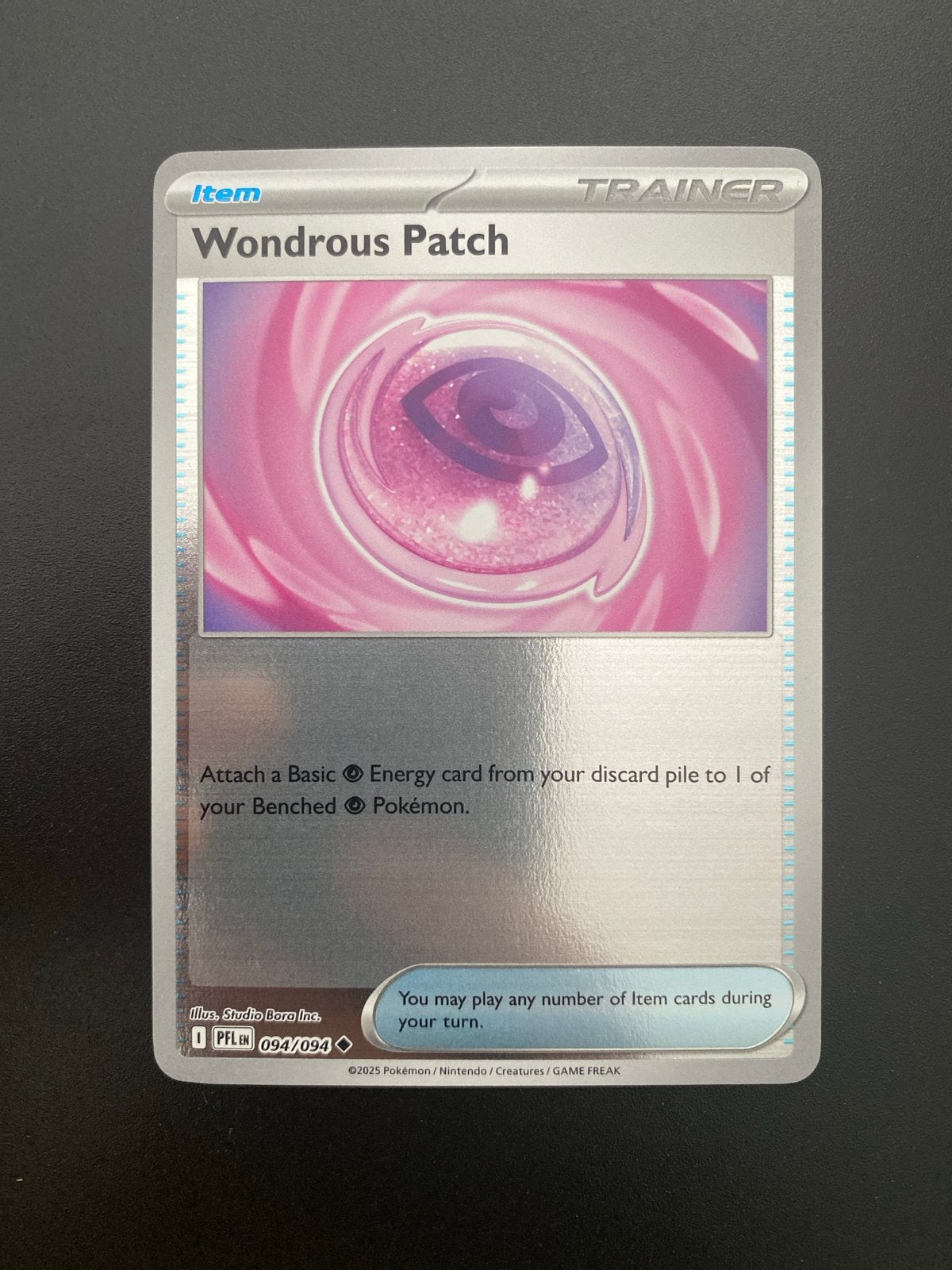 Wondrous Patch 094/094 Reverse Holo Phantasmal Flames, Ophalen of Verzenden, Zo goed als nieuw, Losse kaart, Foil