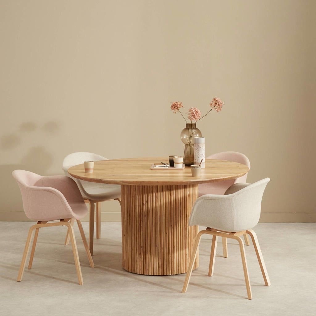 Wehkamp Home eetkamertafel Jaime (120 cm), Huis en Inrichting, Ophalen, 100 tot 150 cm, Rond, Zo goed als nieuw