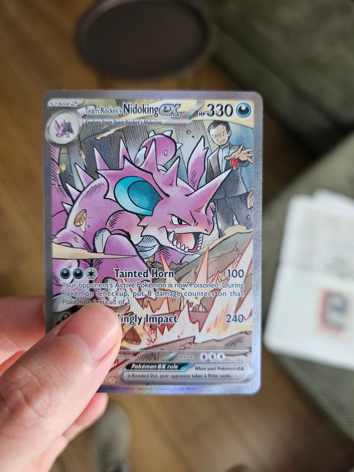 Nidoking ex Destined Rivals Pokémon kaart, Ophalen of Verzenden
