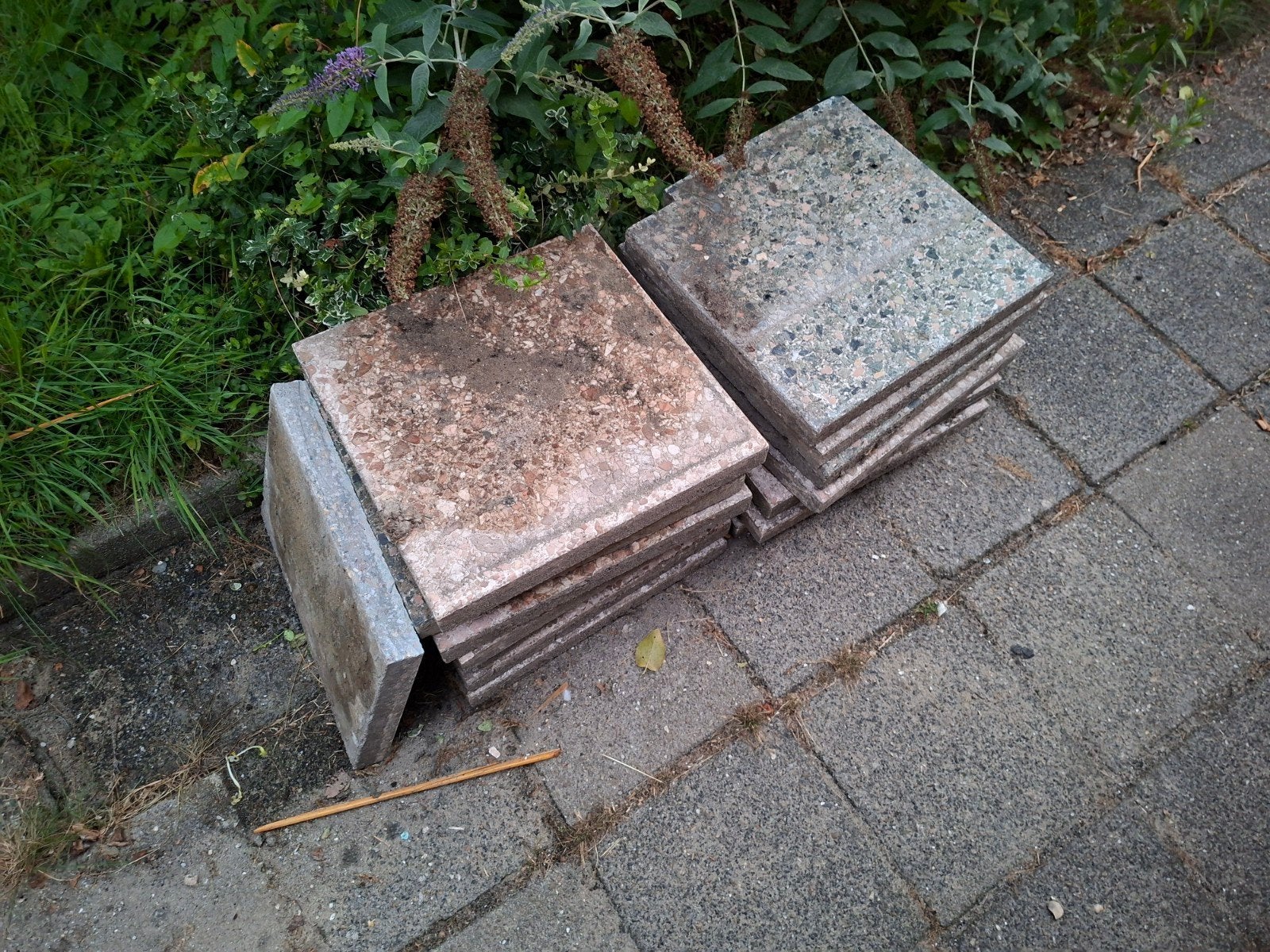 Terrastegels 40x40 cm., Doe-het-zelf en Verbouw, Tegels, Gebruikt, Vloertegels, Overige materialen, 40 tot 60 cm, 40 tot 60 cm