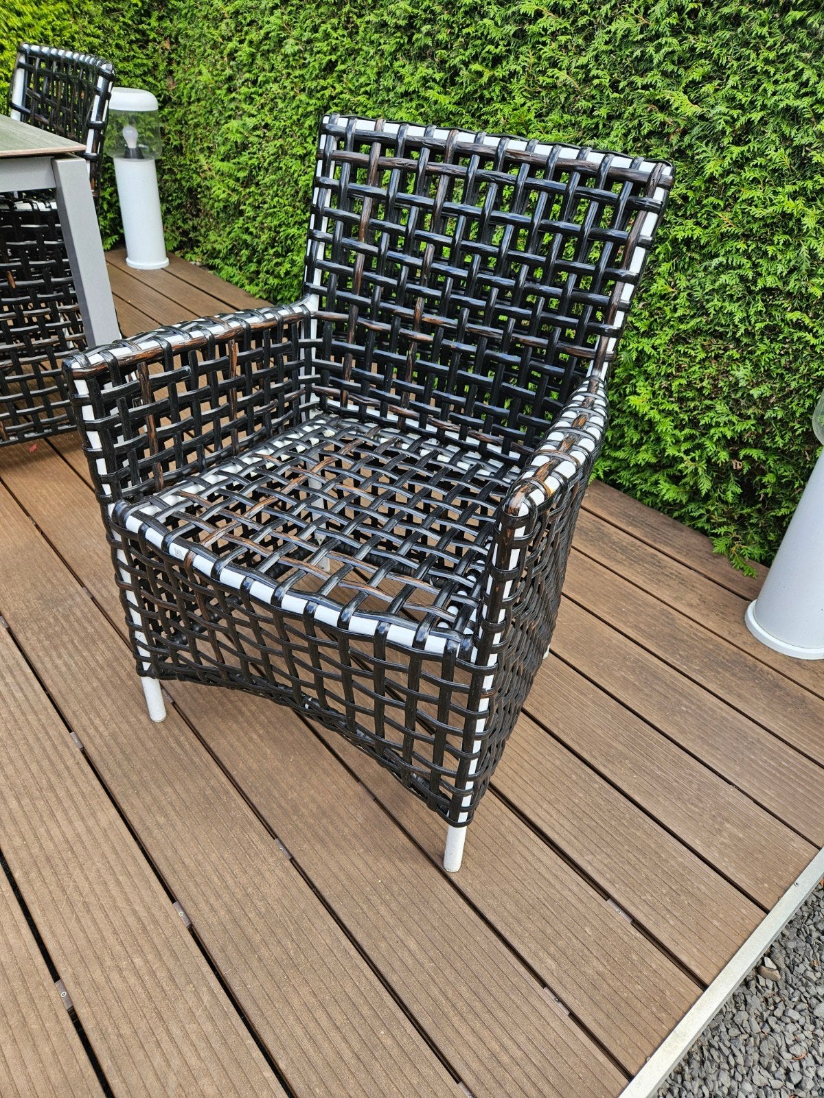 4 comfortabele tuinstoelen, Ophalen, Kunststof
