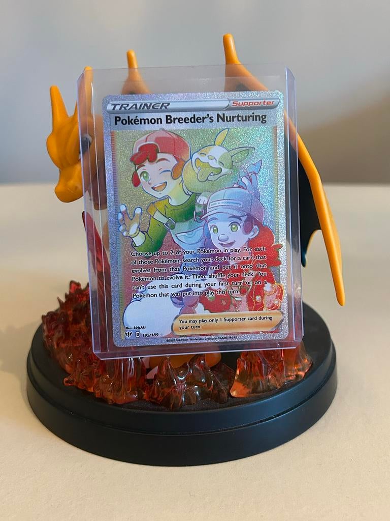 Pokemon Breeder's Nurturing Trainer Kaart ( DAA - 195 ), Ophalen of Verzenden, Zo goed als nieuw, Losse kaart