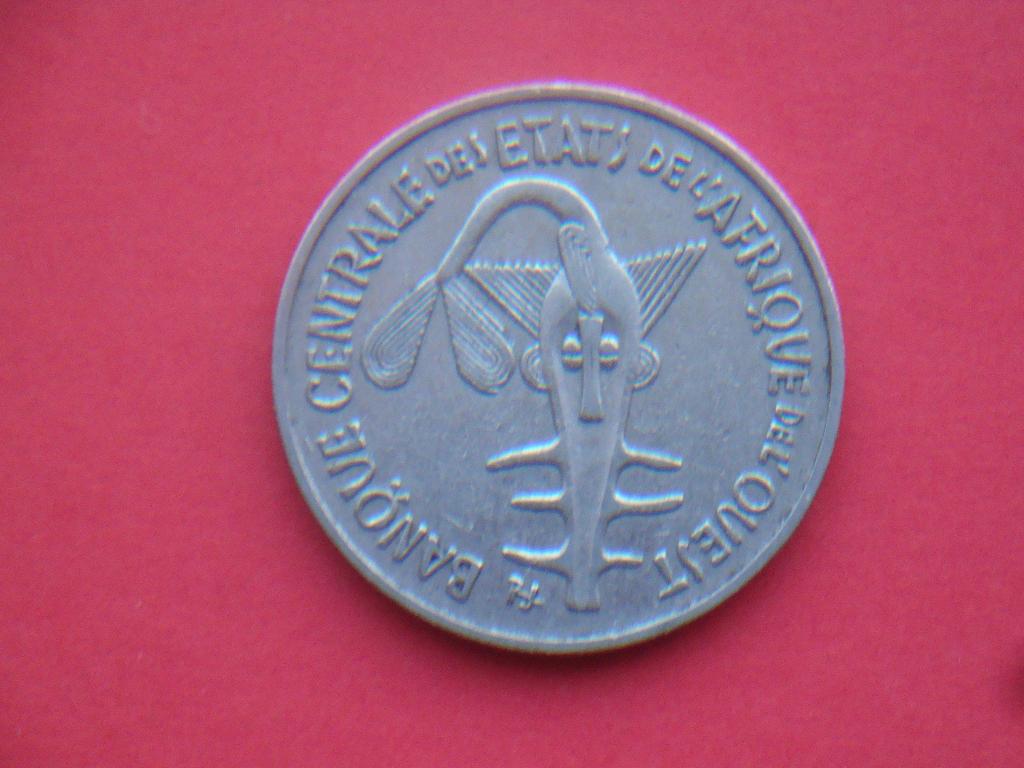 Kavel West-Afrika munt 100 Franken 1969., Postzegels en Munten, Munten | Afrika, Verzenden, Overige landen, Losse munt