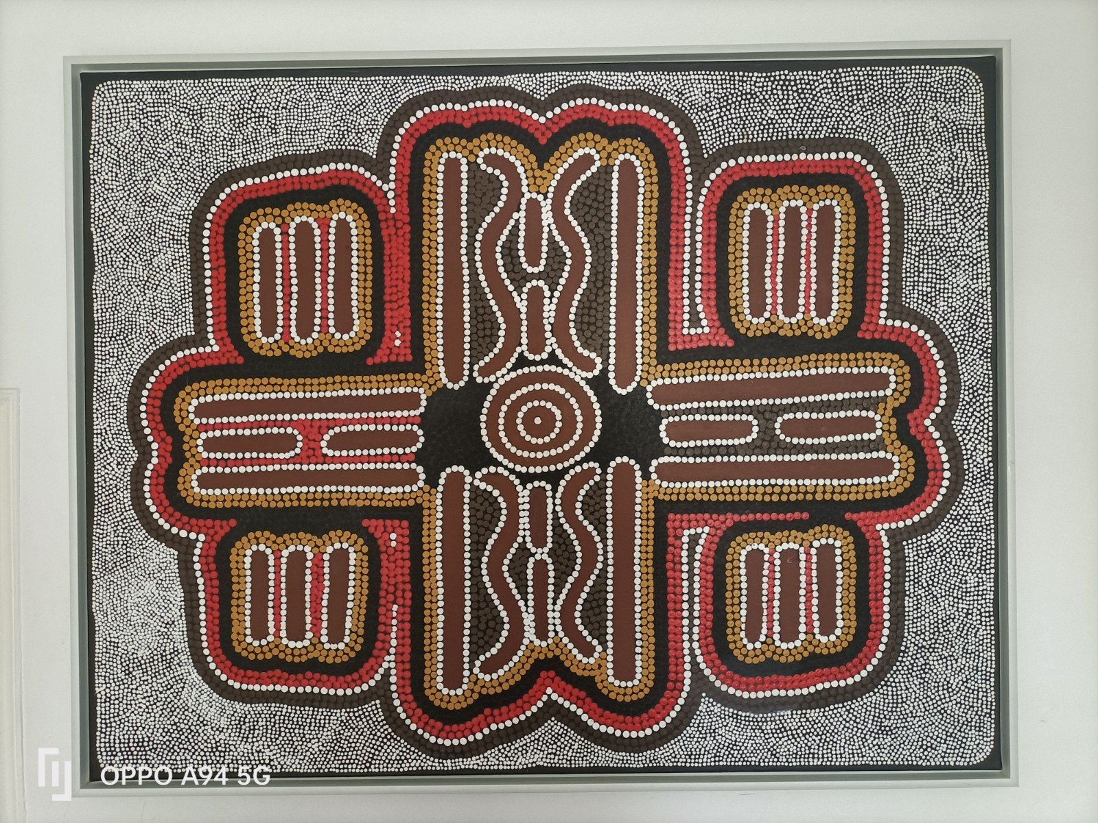 Aboriginal kunstwerk van Victor Jupurrula Simon, Antiek en Kunst, Ophalen