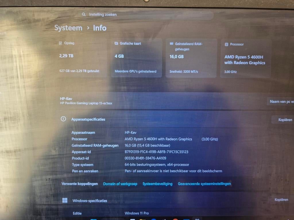 HP Pavilion Gaming Laptop 15-ec1xxx - AMD Ryzen 5, 16GB RAM, Computers en Software, Gebruikt, Met videokaart, AMD Ryzen 5 4600H