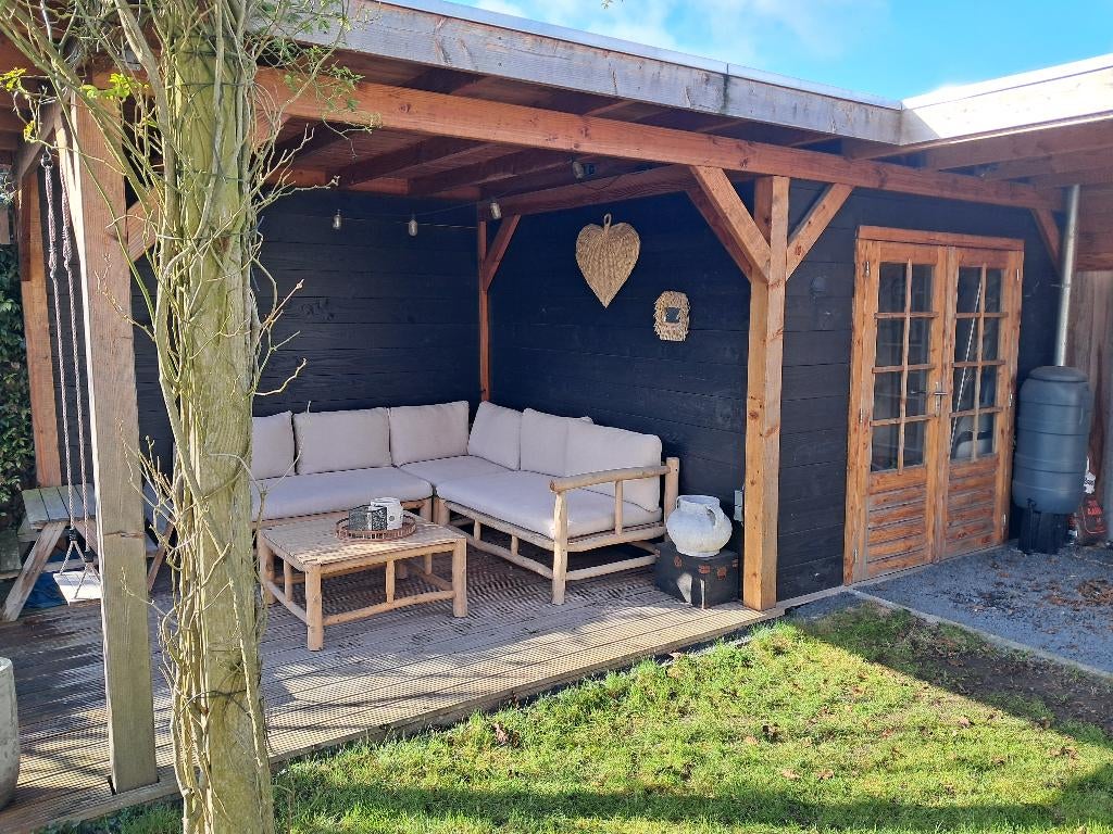 Schuur met overkapping(en), Tuin en Terras, Tuinhuizen, Ophalen, Blokhut, Zonder ramen, 500 cm of meer