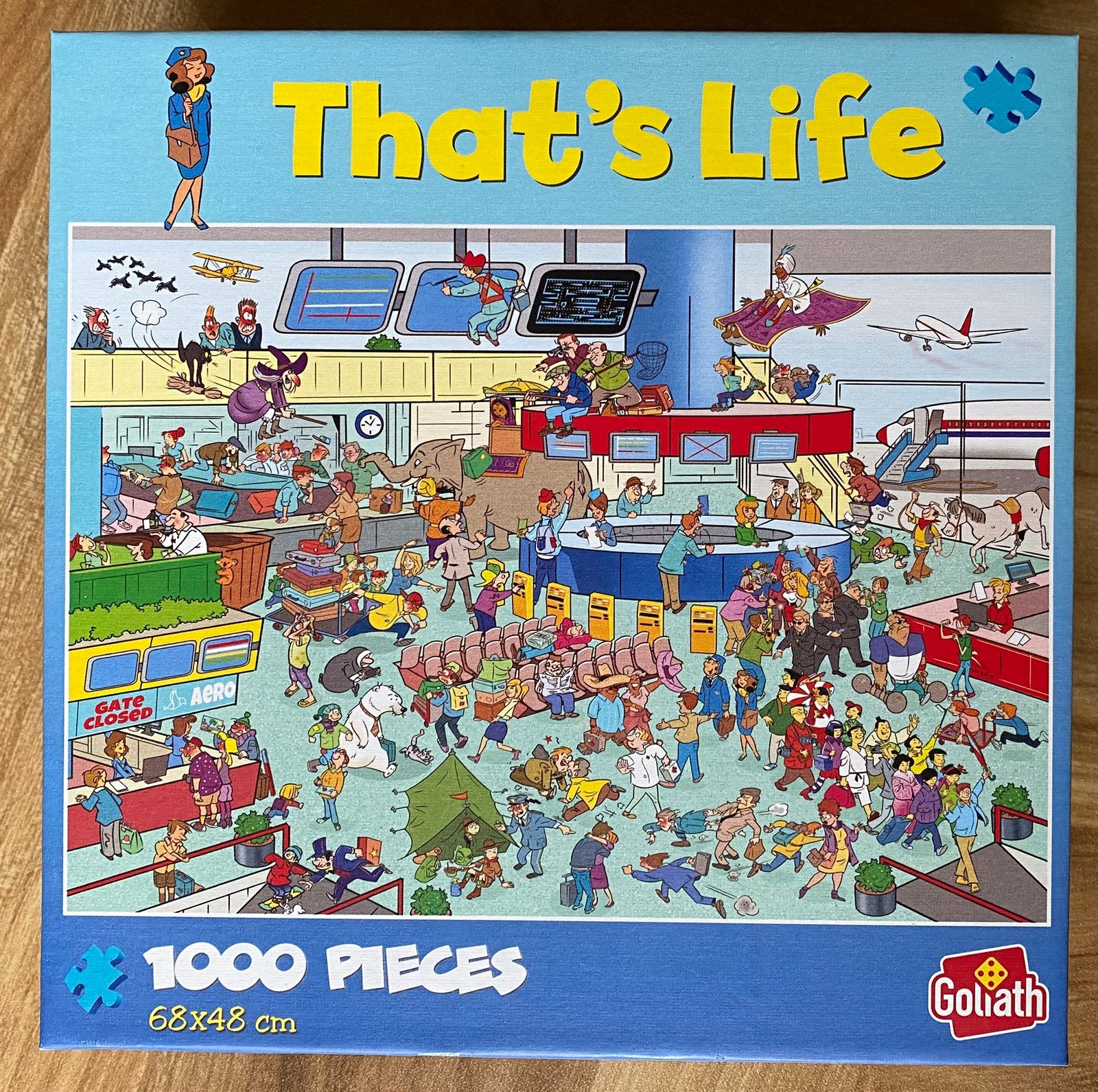 That’s life 1000 stukjes puzzel luchthaven, Ophalen, 500 t/m 1500 stukjes, Zo goed als nieuw