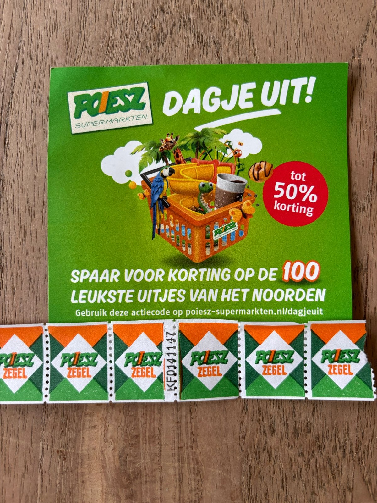 Poiesz dagje uit vouchers (nog 3 beschikbaar), Tickets en Kaartjes, Recreatie | Pretparken en Attractieparken, Drie personen of meer