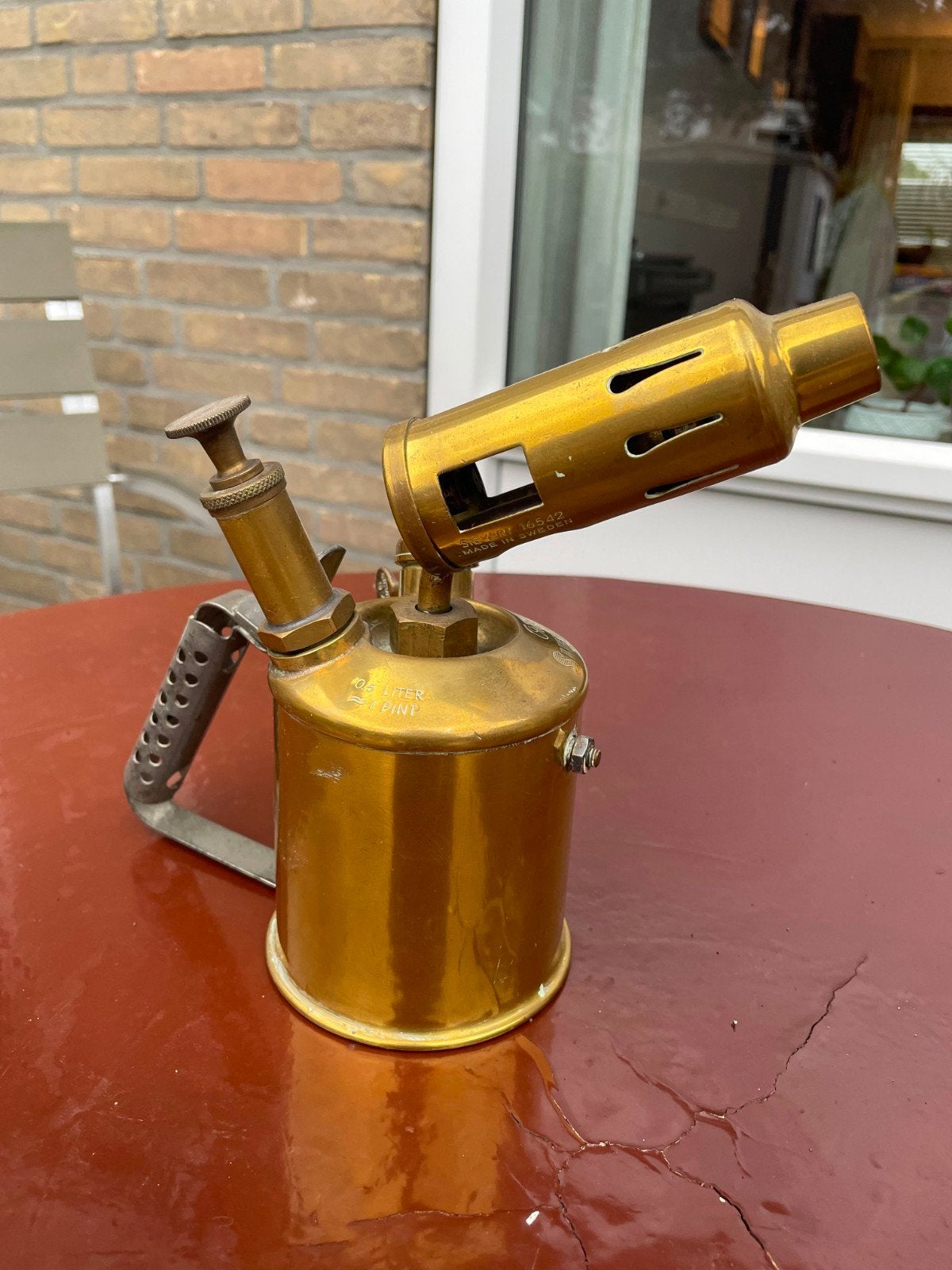 Antieke Messing Max Sievert Soldeerbrander Zweden, Antiek en Kunst, Ophalen of Verzenden