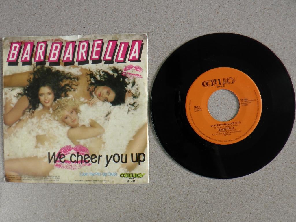 Barbarella - We cheer you up VINYL SINGLE, Cd's en Dvd's, Gebruikt, 7 inch, Pop, Single