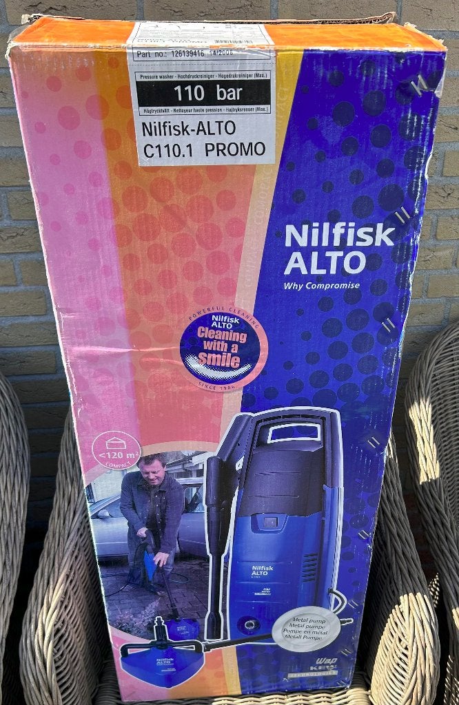 Hogedrukreiniger Nilfisk 100 bar, Ophalen, Zo goed als nieuw, Elektrisch, Nilfisk