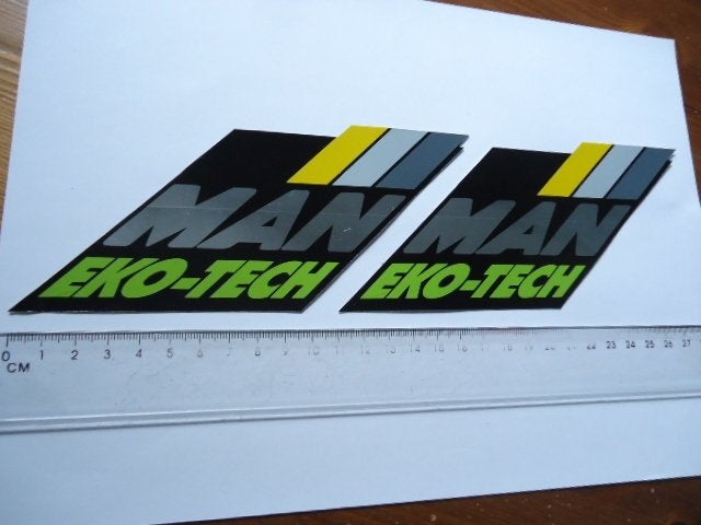 sticker oud MAN truck eco tech volkswagen vw transport glans, Verzenden, Zo goed als nieuw, Auto of Motor