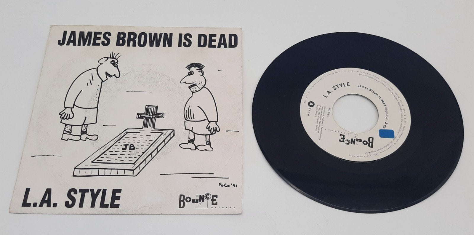 L.A. Style James Brown is Dead 7" single, Ophalen of Verzenden, Gebruikt, Overige genres