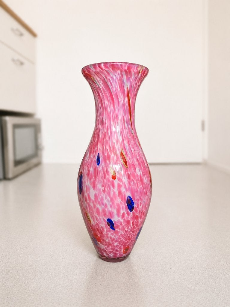 XXL vintage vaas - hand geblazen Murano stijl, Ophalen of Verzenden