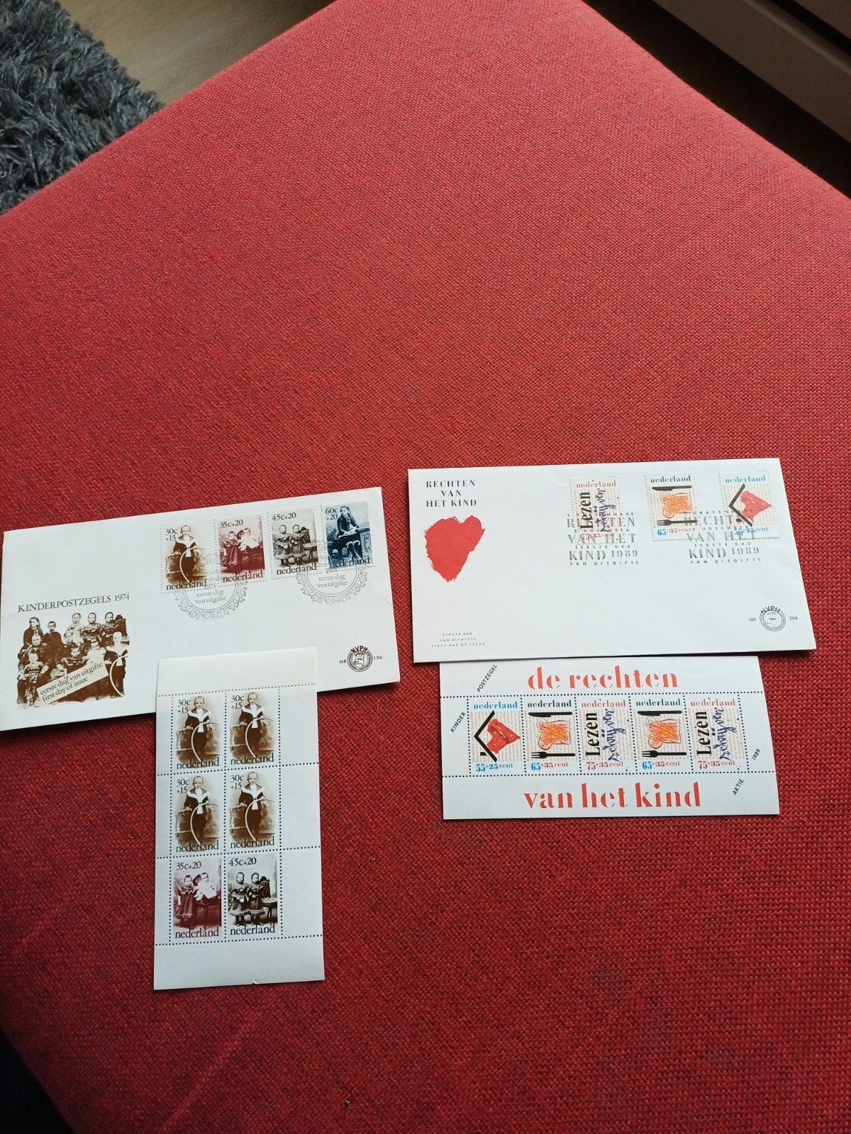 Kinderpostzegels 1974 & Rechten van h, Ophalen of Verzenden, Na 1940, Postfris