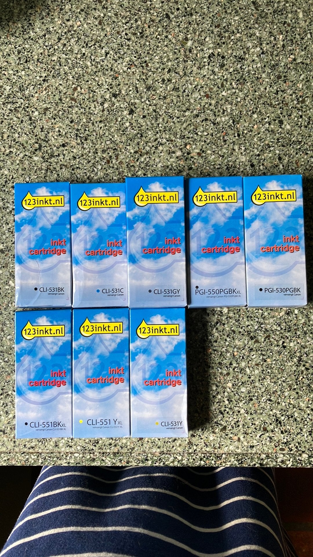 9 Cartridges voor Canon printer:, Ophalen of Verzenden, Nieuw