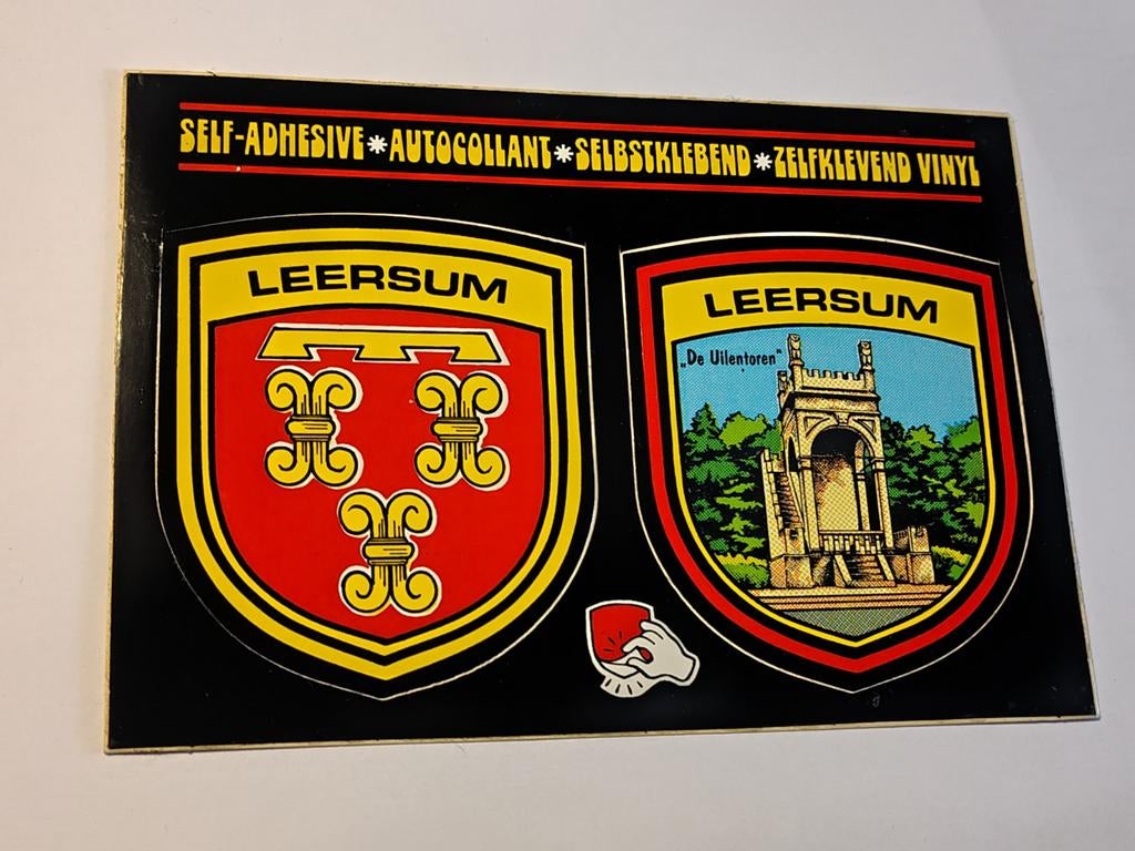 Leersum "De Uilentoren" Sticker Ansichtkaart, Ophalen of Verzenden