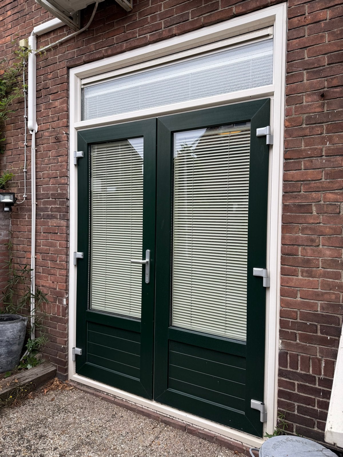 Openslaande deuren met raam en raambekleding, Doe-het-zelf en Verbouw, Deuren en Horren, Ophalen, 120 cm of meer, 215 cm of meer