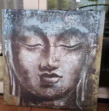 boedha schilderij, Ophalen, Zo goed als nieuw, Schilderij, 75 tot 100 cm