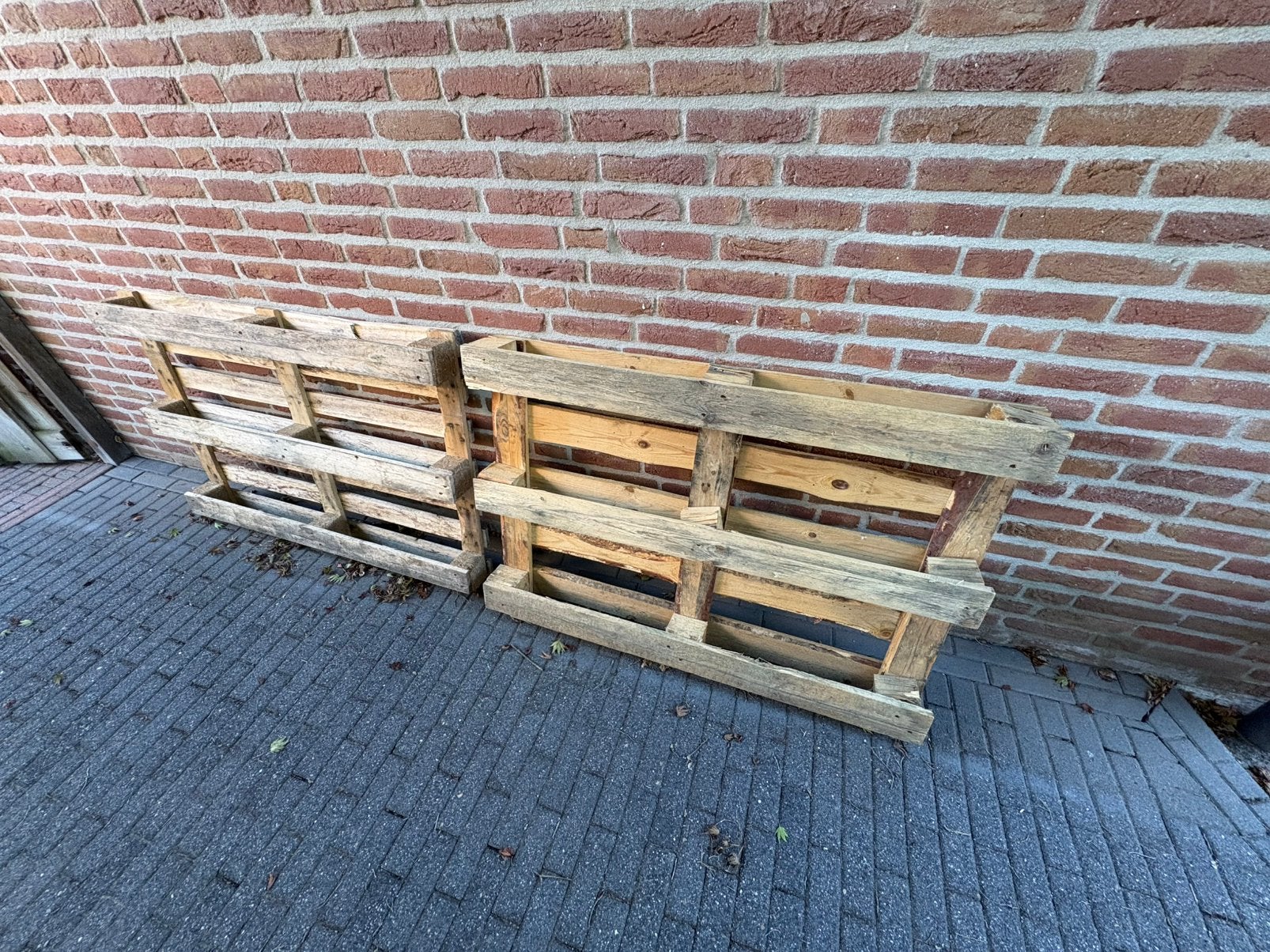 Pallets - Gratis afhalen, Doe-het-zelf en Verbouw, Ophalen, Zo goed als nieuw, Pallet, Minder dan 200 cm