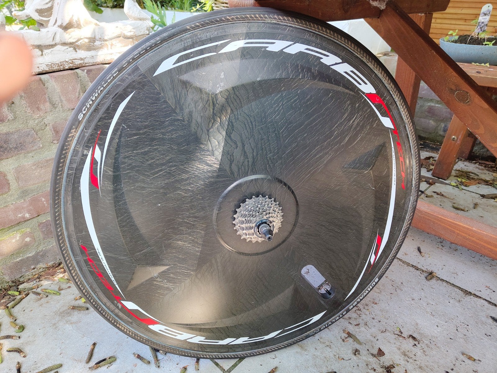 Carbotech TT dicht tijdrit wiel disk, Fietsen en Brommers, Wiel, Gebruikt, Carbotech, Racefiets