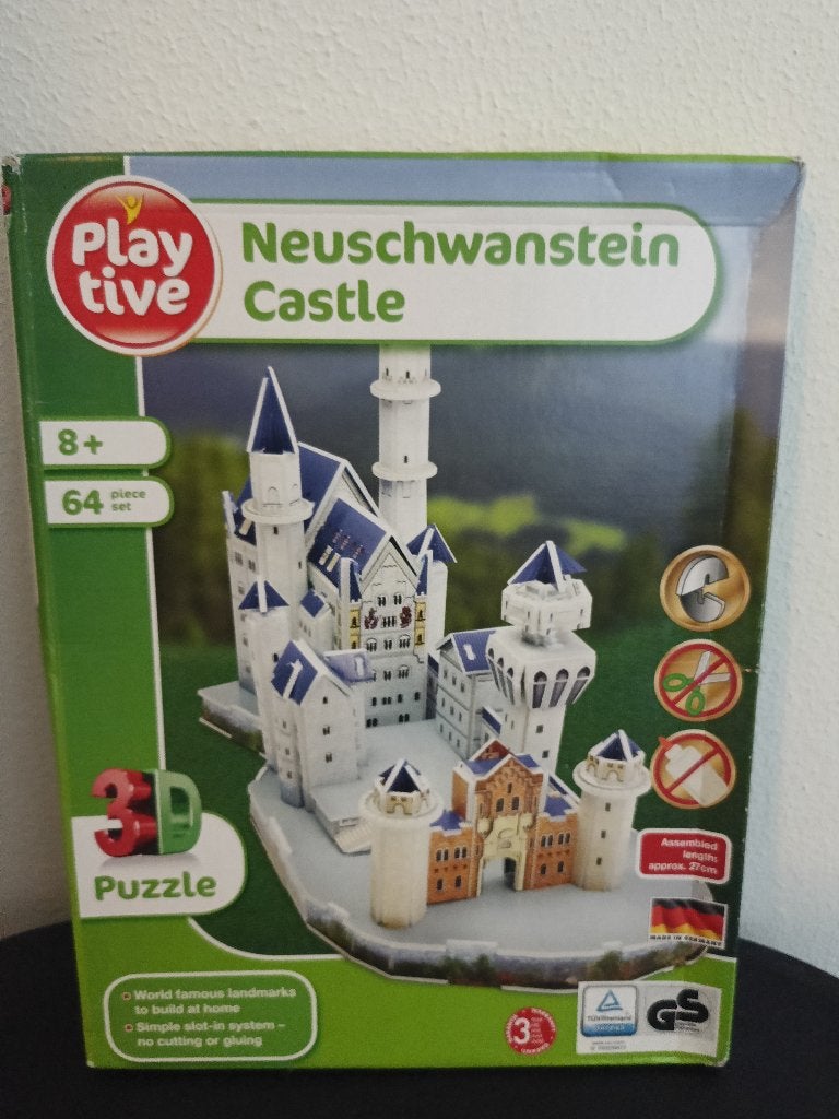 3D puzzel Neuschwanstein Castle, Ophalen of Verzenden, Minder dan 500 stukjes, Nieuw, Rubik's of 3D-puzzel
