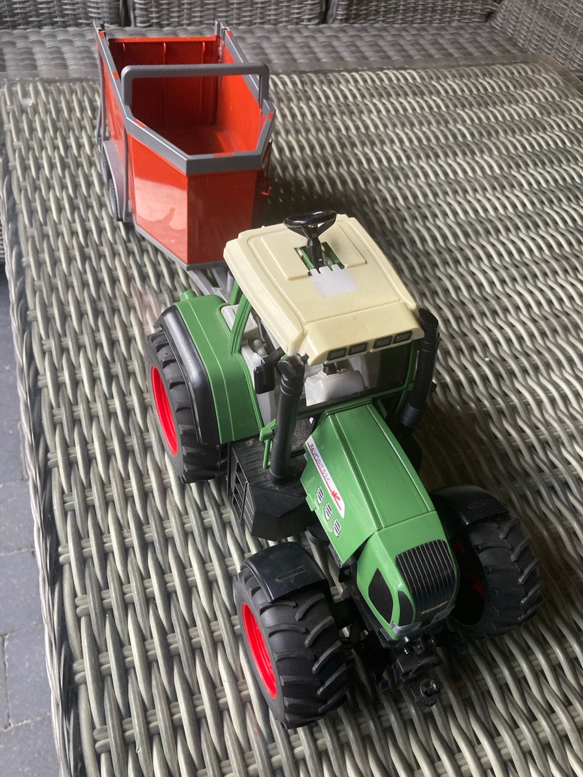Speelgoed tractor met aanhanger - Fendt, Ophalen of Verzenden, Gebruikt