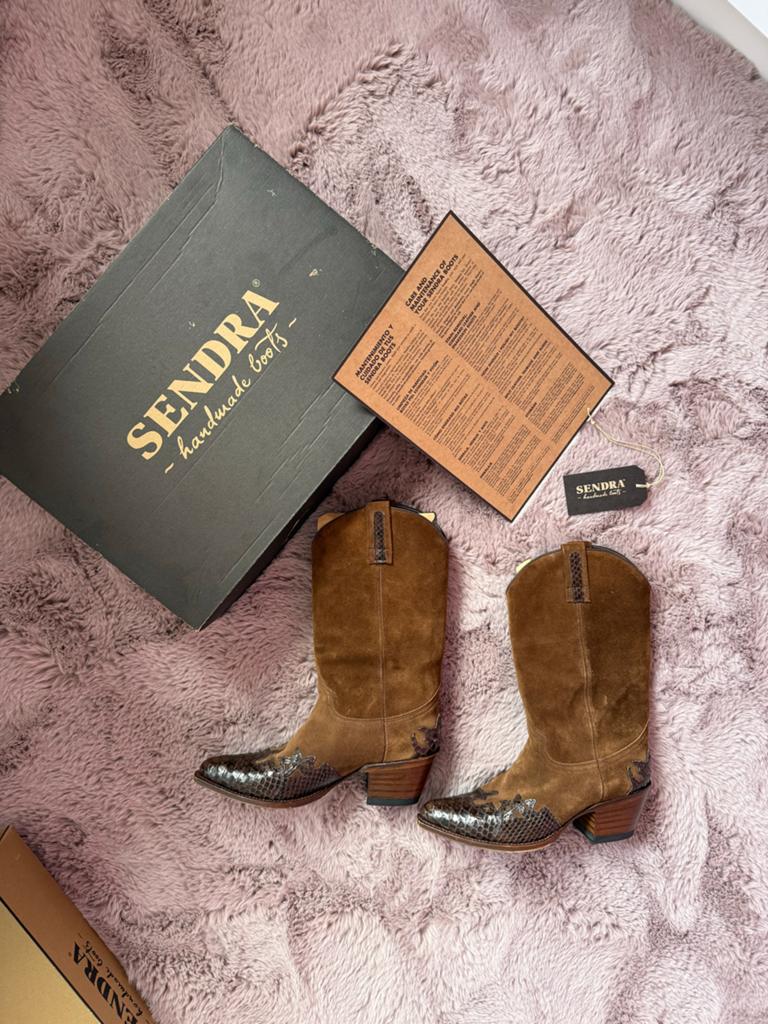 Sendra Cowboylaarzen 2x gedragen - Bruin, Ophalen of Verzenden, Zo goed als nieuw, Bruin, Lage of Enkellaarzen