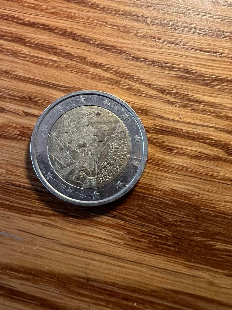 Zeldzame 2 Euro munt 2022 Erasmus Nederland, Ophalen of Verzenden, Overige landen, 2 euro, Losse munt