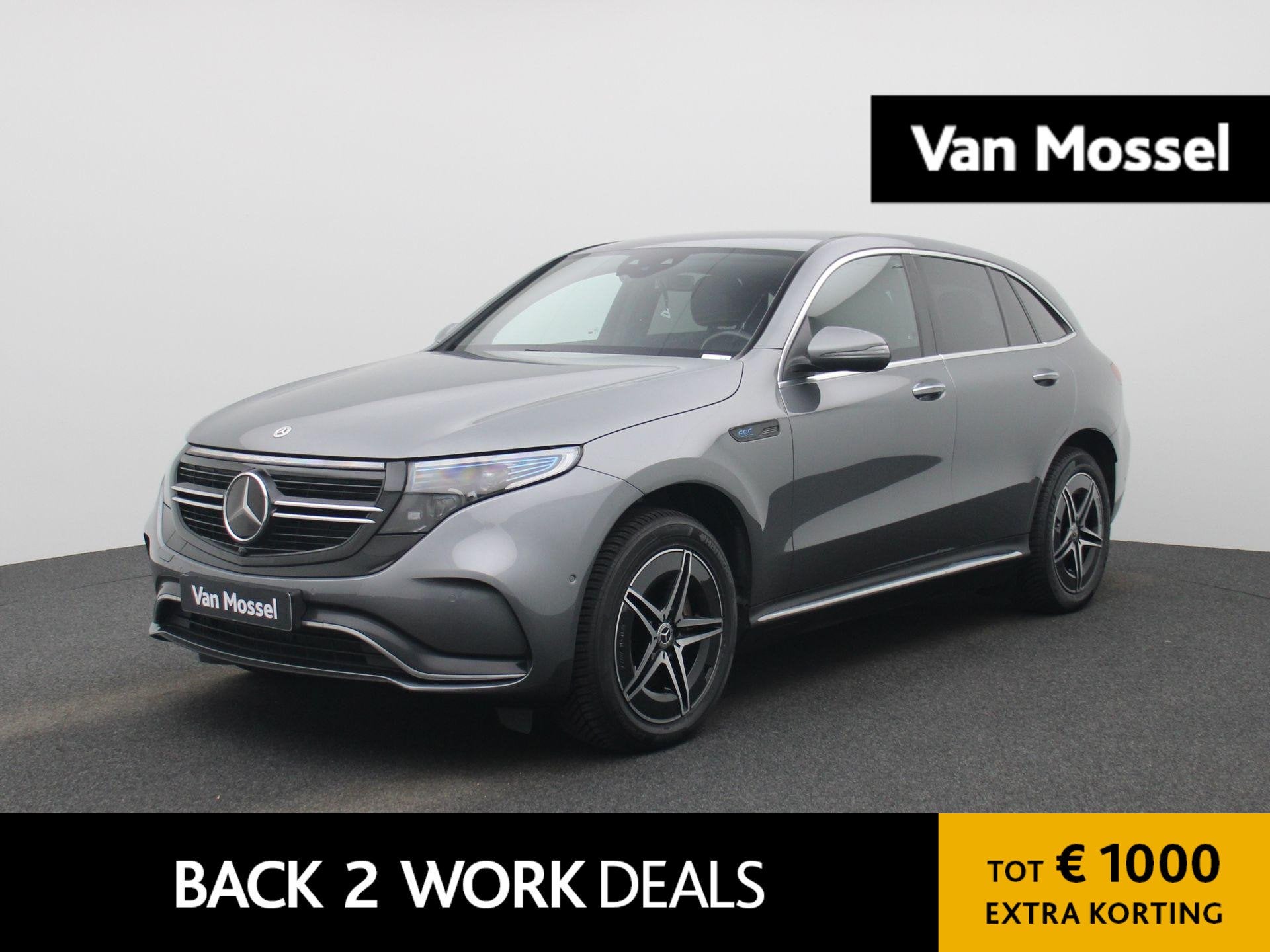 Mercedes-Benz EQC 400 4MATIC Business Solution AMG | Wordt V, Automaat, Stof, Zwart, Vierwielaandrijving