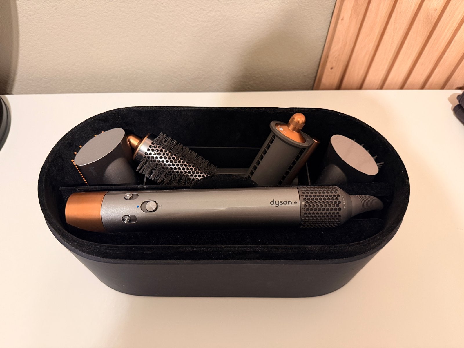 Dyson Airwrap Complete Long multistyler Nikkel/Koper, Ophalen, Zo goed als nieuw, Haarverzorging