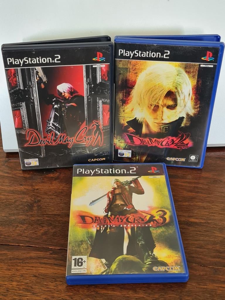 Devil May Cry 1, 2 & 3 PS2 - Actie Avontuur Games, Avontuur en Actie, 1 speler, Ophalen of Verzenden, Zo goed als nieuw
