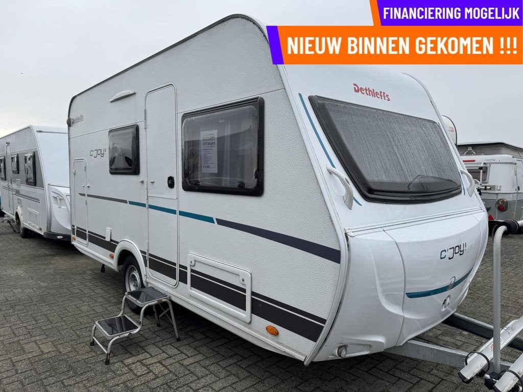 Dethleffs C'JOY 410 LK STAPELBED + MOVER + LUIFEL +FIETSEND, Caravans en Kamperen, Caravans, Bedrijf, 750 - 1000 kg, Tot en met 4