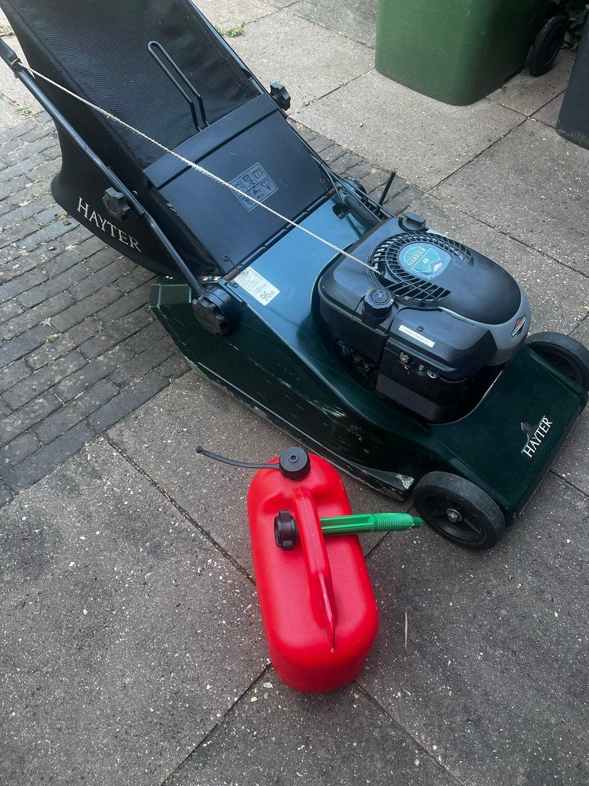 Hayter Harrier 48 Benzine Grasmaaier - Goed Onderhouden, Ophalen, Gebruikt, Opvangbak, Benzine-grasmaaier