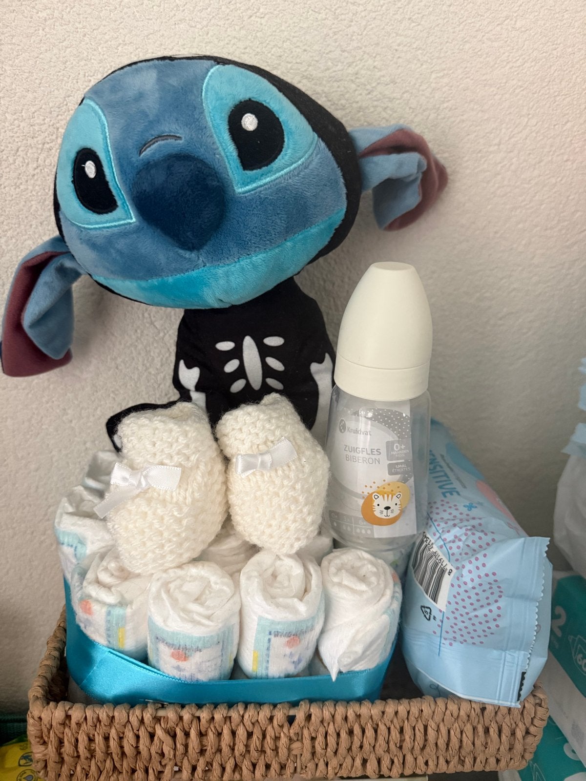 Kraamcadeau Stitch: Compleet Babypakket voor Welkomstgeschen, Kinderen en Baby's, Ophalen, Nieuw, Kraamcadeau