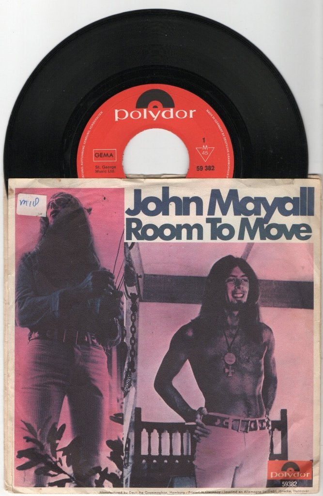 John Mayall – Room To Move, Cd's en Dvd's, Vinyl Singles, Ophalen of Verzenden, Gebruikt, 7 inch, Pop