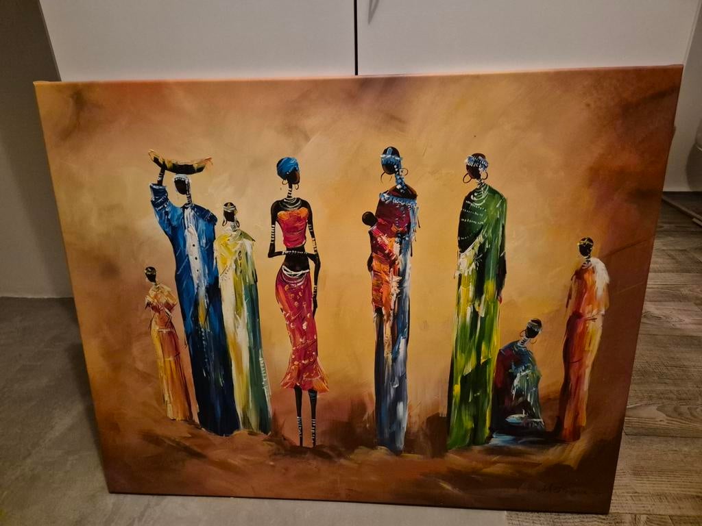 Schilderij Afrikaanse Vrouwen, Ophalen