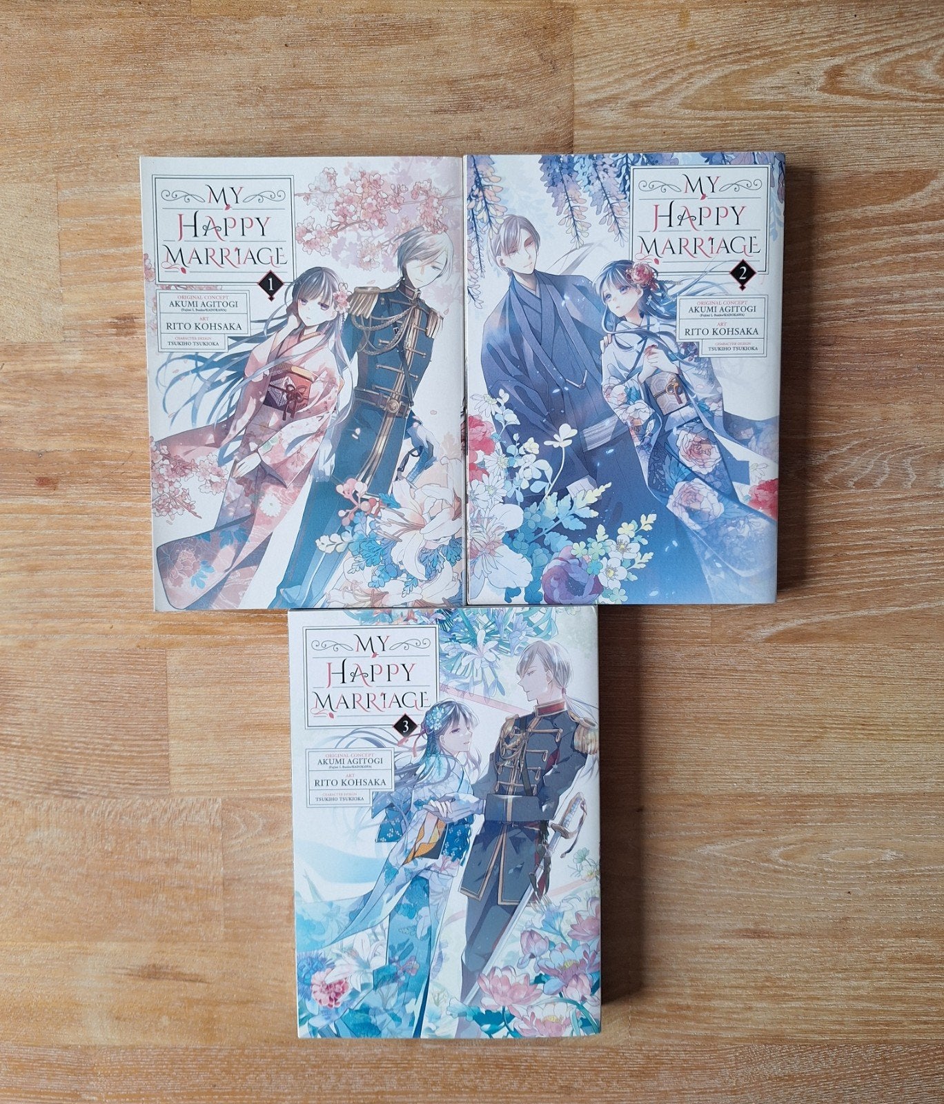 My Happy Marriage vol. 1-3 Engels manga, Meerdere comics, Ophalen of Verzenden, Zo goed als nieuw, Japan (Manga)
