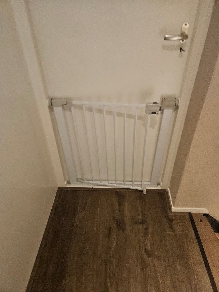 Traphekje - 1 hand bediening - zo goed als nieuw!, Ophalen, Zo goed als nieuw, Klemhekje, Metaal of IJzer