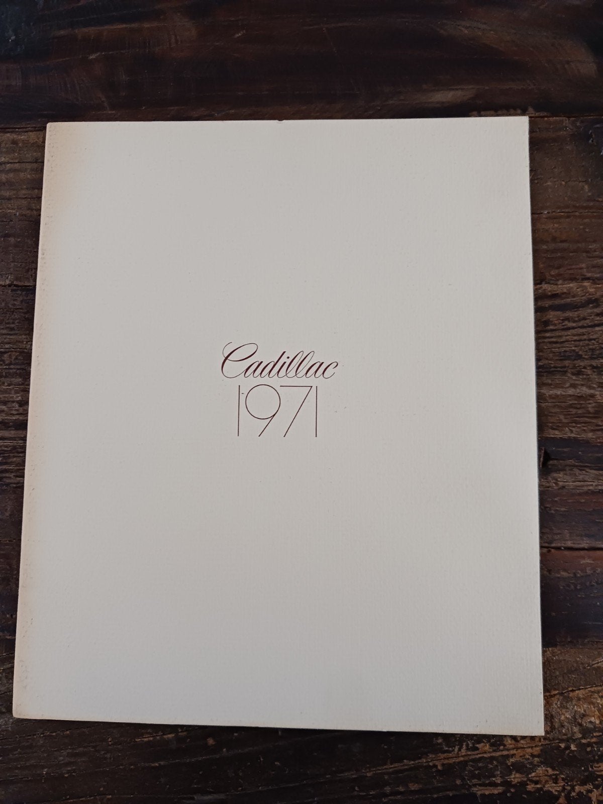 Cadillac folder 1971, Ophalen of Verzenden, Gelezen, Overige merken
