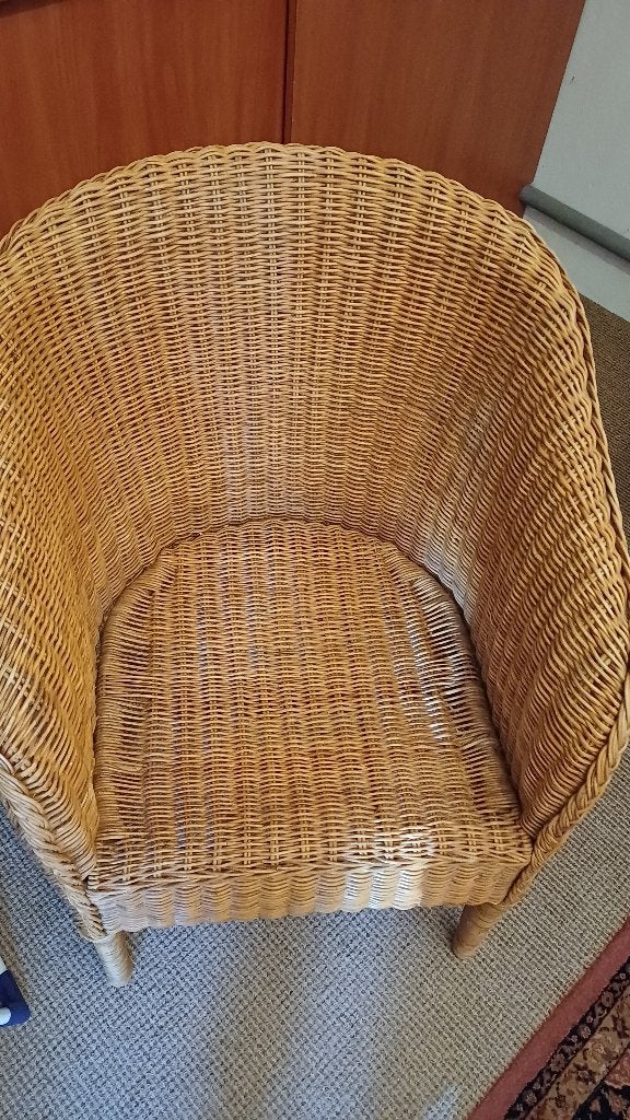 rotan stoeltje in prima staat, Huis en Inrichting, Ophalen, Bruin, Riet of Rotan, Zo goed als nieuw